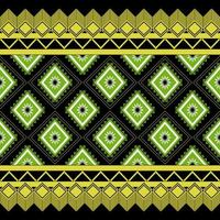 Geometric ethnic oriental seamless pattern traditional Design for background,carpet,wallpaper.clothing,wrapping,Batik fabric,Vector illustration.embroidery style vector