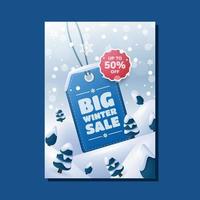 Winter Sale Poster vector