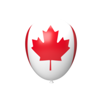balão do Canadá. renderização 3D png