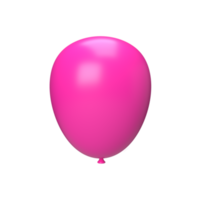 lila Ballon. 3D-Rendering png