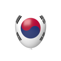 South korea balloon. 3d render png