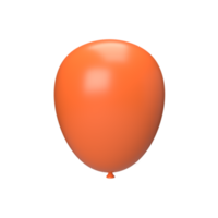 ballon orange. rendu 3D png