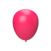 balão rosa. renderização 3D png