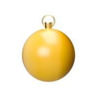 ornement de boule de noël. rendu 3D png