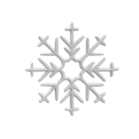 cristal de nieve renderizado 3d png