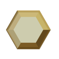 blank gold labels and badge. 3d render png