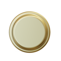 blanco goud etiketten en kenteken. 3d geven png