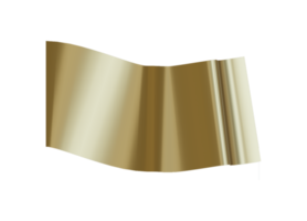 goud linten. 3d geven png