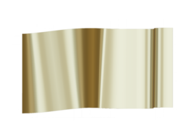 Gold ribbons. 3d render png