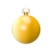 adorno de bola de navidad. renderizado 3d png