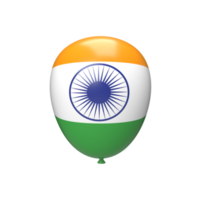 India Palloncino. 3d rendere png