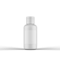 representación 3d de la botella cosmética plástica png