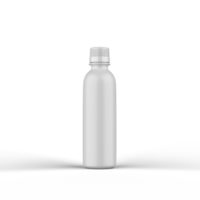 representación 3d de botella de plástico mate png