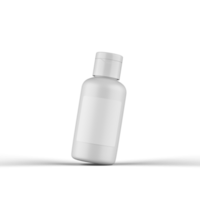 Plastic Cosmetic Bottle 3D Rendering png