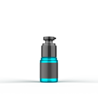 garrafa de fundação cosmética de vidro renderização em 3d png