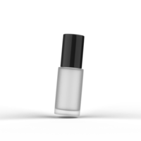 Frosted Glass Cosmetic Bottle 3D Rendering png