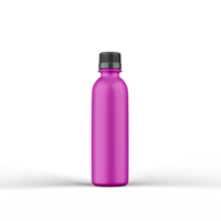 bouteille en plastique mat rendu 3d png