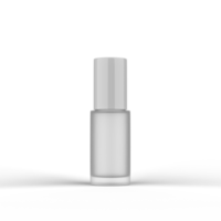 Frosted Glass Cosmetic Bottle 3D Rendering png