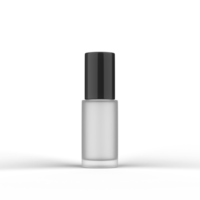 Frosted Glass Cosmetic Bottle 3D Rendering png