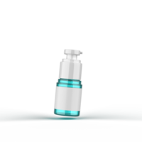 garrafa de fundação cosmética de vidro renderização em 3d png