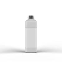 bouteille en plastique mat rendu 3d png