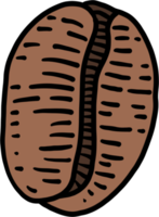 simplicity coffee bean freehand drawing flat design. png