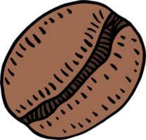 simplicity coffee bean freehand drawing flat design. png