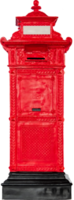 isolated red post box png