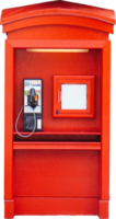 cabina telefónica roja aislada png