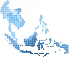 carte de l'asie du sud-est de forme carrée. png