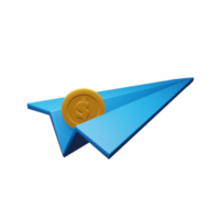 Send Money 3d icon, suitable for additional elements in template, poster and banner designs png