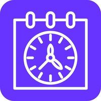 estilo de icono de horario vector