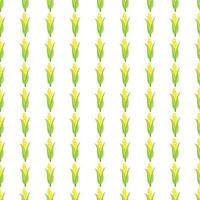 Corn plants seamless pattern. Corn cobs endless wallpaper. vector