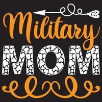 military mom design vector