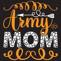 army mom design vector