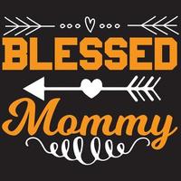 blessed mommy design vector