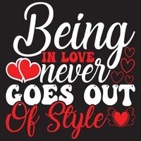 being in love never goes out of style vector