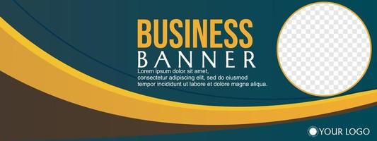 elegante plantilla de diseño de banner de negocios moderno azul. utilizable para banner, portada y encabezado, web, ventas, línea de tiempo de redes sociales vector