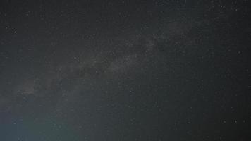 la vista del cielo nocturno oscuro con la vía láctea como fondo foto