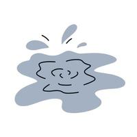 Splash of water. Hand drawn simple vector illustration