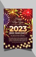 New Year Party Poster vector