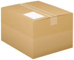 Cardboard Box Brown png