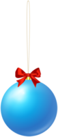 bola de navidad azul png