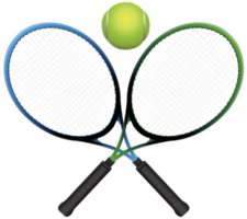 raquetes de tênis e bola png