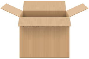 boîte en carton marron png