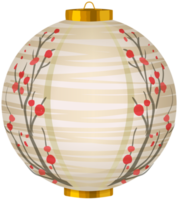 lanterne chinoise blanche png