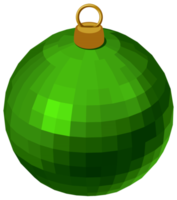 boule de noël moderne verte png