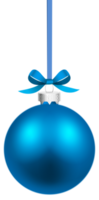 Blue Hanging Christmas Ball png