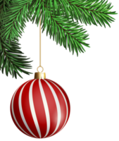 coin boule de noel png