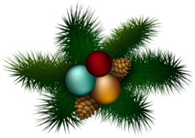 Kerstmis pijnboom decoratie png